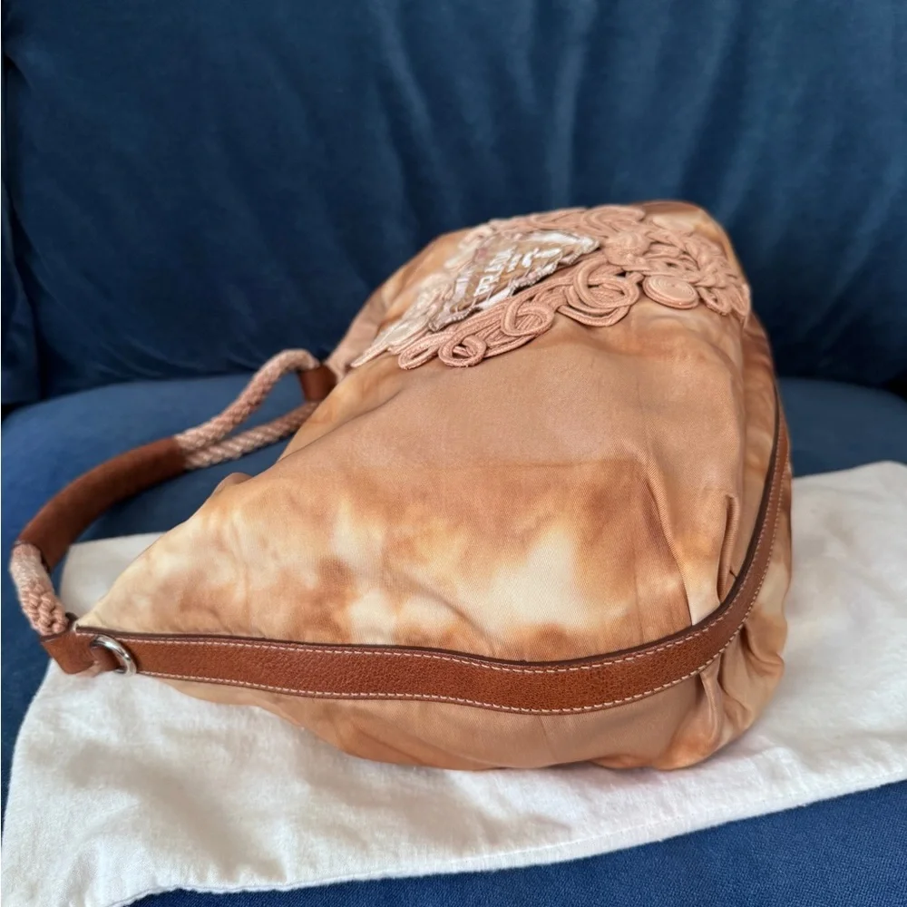 PRADA Nylon Tie Dye Knot Embellished Rope‎ hobo Bag - Picture 11 of 12